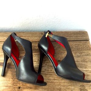 Charles Jourdan Peep Toe Bootie